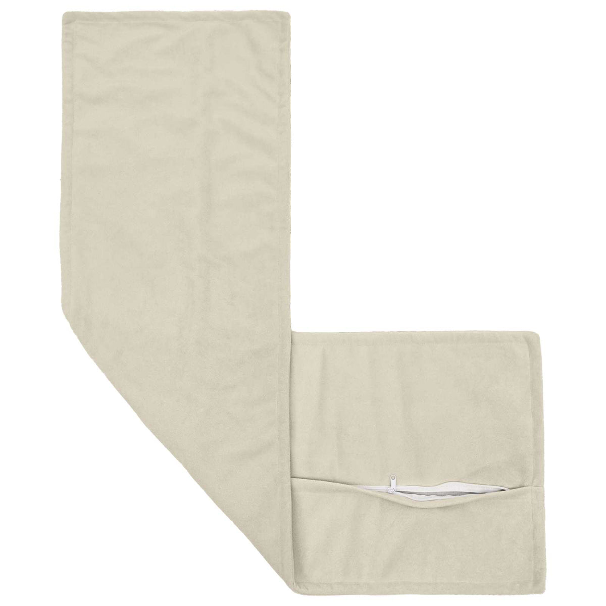 Cushion Cover 2 pcs HOUTEN Cream 40 x 145 cm Microfiber Fleece