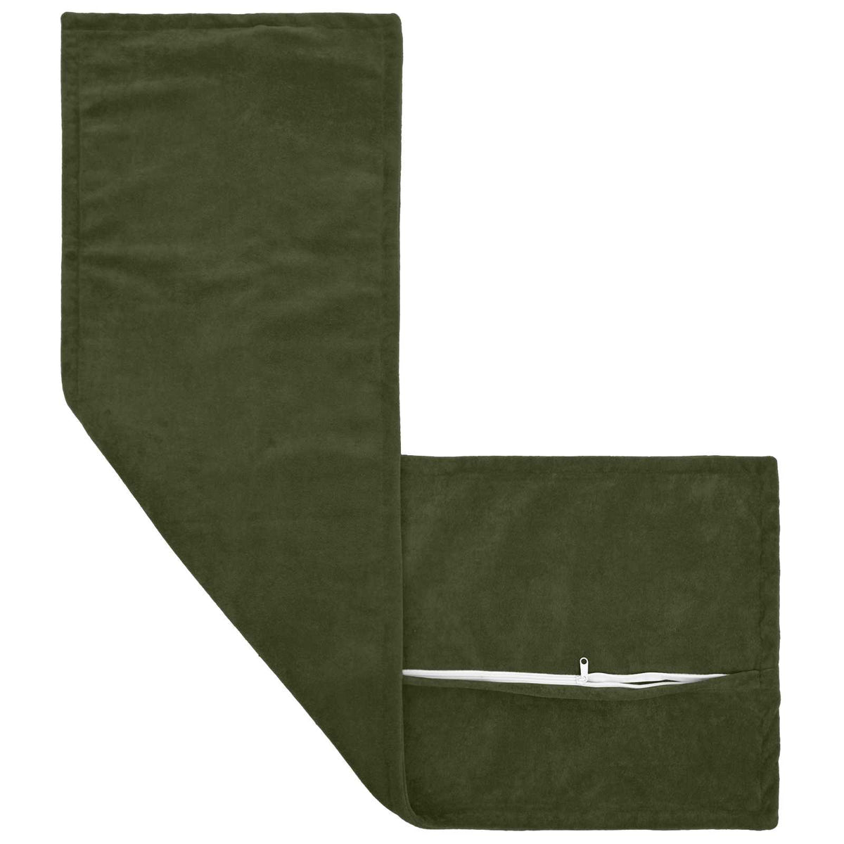 Cushion Cover HOUTEN Green 40 x 145 cm Microfiber Fleece