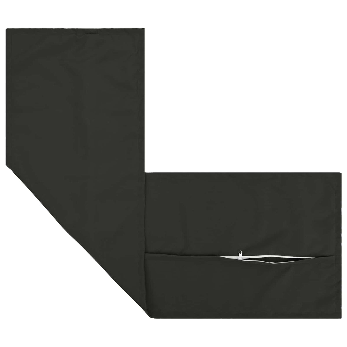 Cushion Cover 2 pcs HOUTEN Black 40 x 145 cm Polyester
