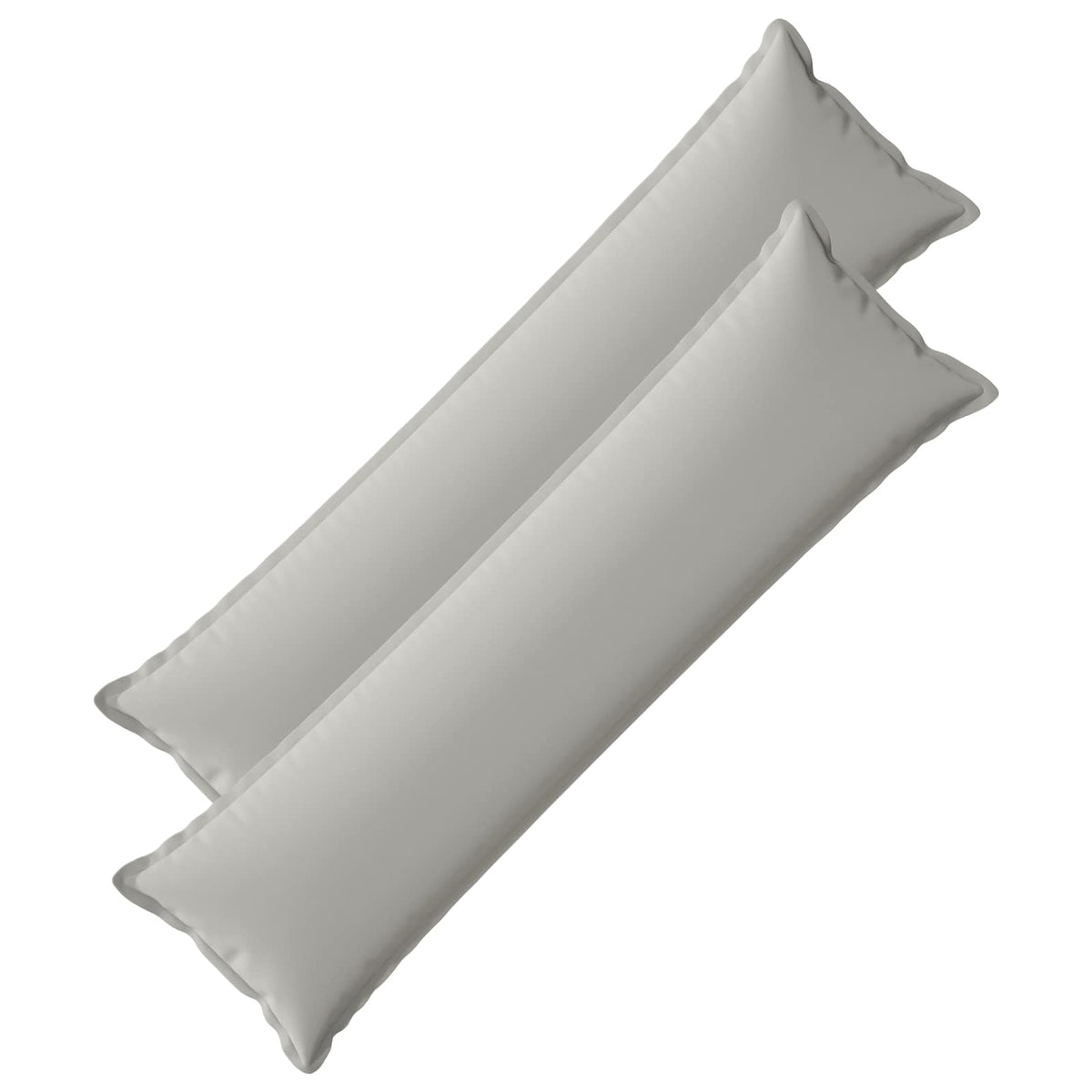 Cushion Cover 2 pcs HOUTEN Grey 40 x 145 cm Polyester