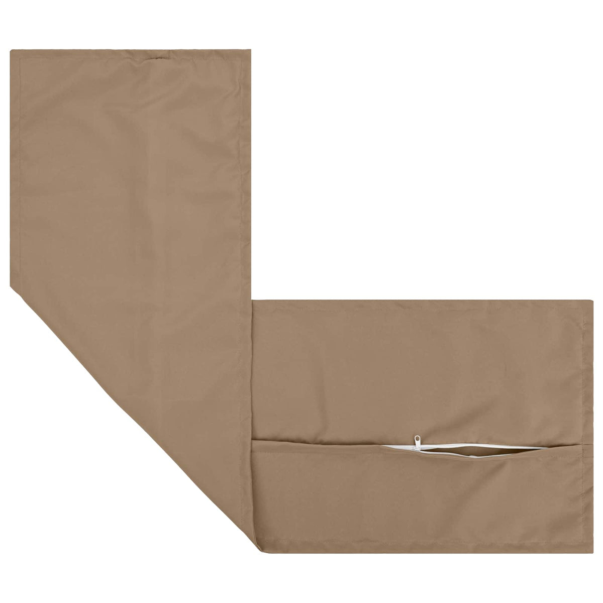 Cushion Cover 2 pcs HOUTEN Taupe 40 x 145 cm Polyester