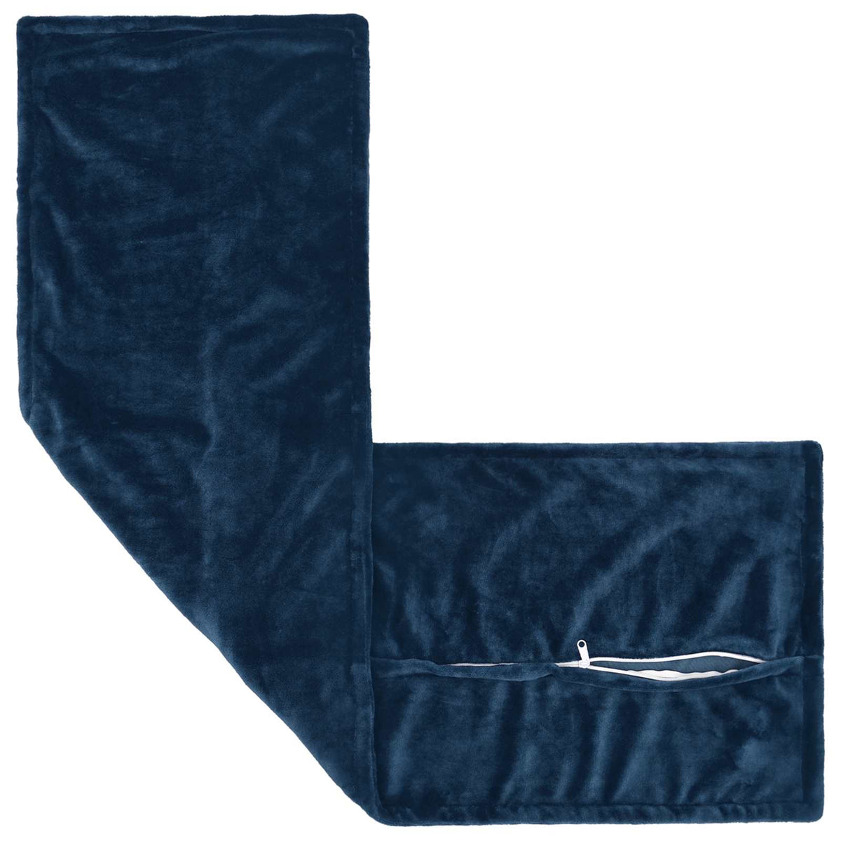 Cushion Cover 2 pcs HOUTEN Navy Blue 40 x 145 cm Flannel