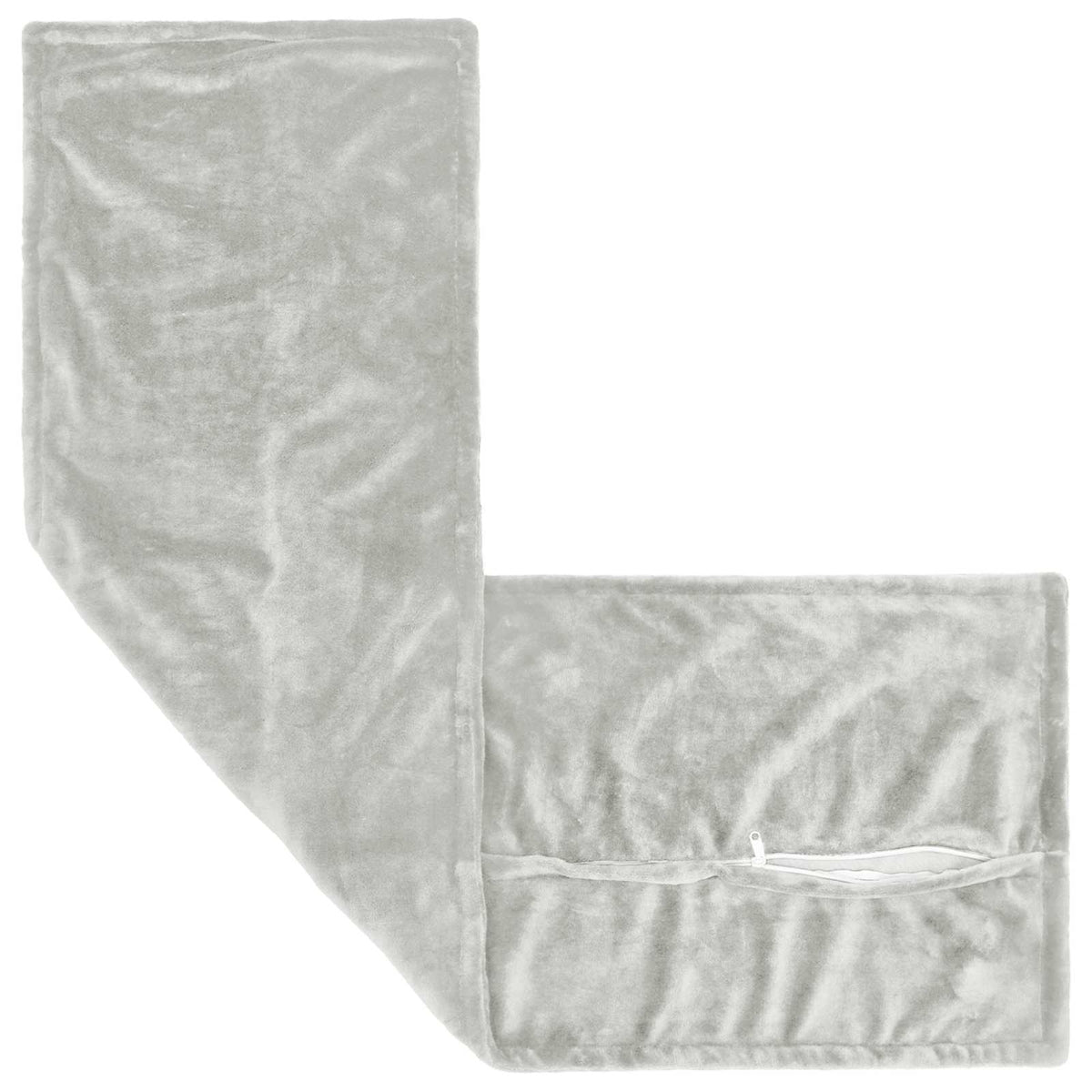 Cushion Cover 2 pcs HOUTEN Light Grey 40 x 145 cm Flannel