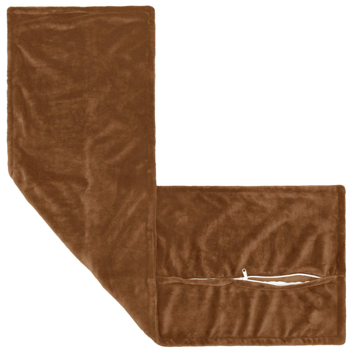 Cushion Cover 2 pcs HOUTEN Light Brown 40 x 145 cm Flannel
