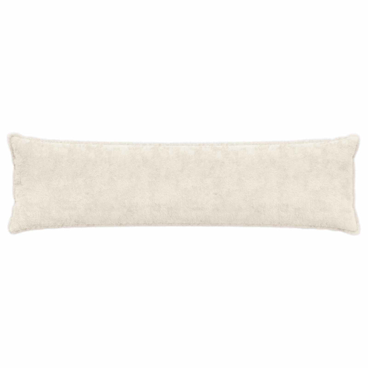 Cushion Cover HOUTEN White 40 x 145 cm Faux Rabbit Fur