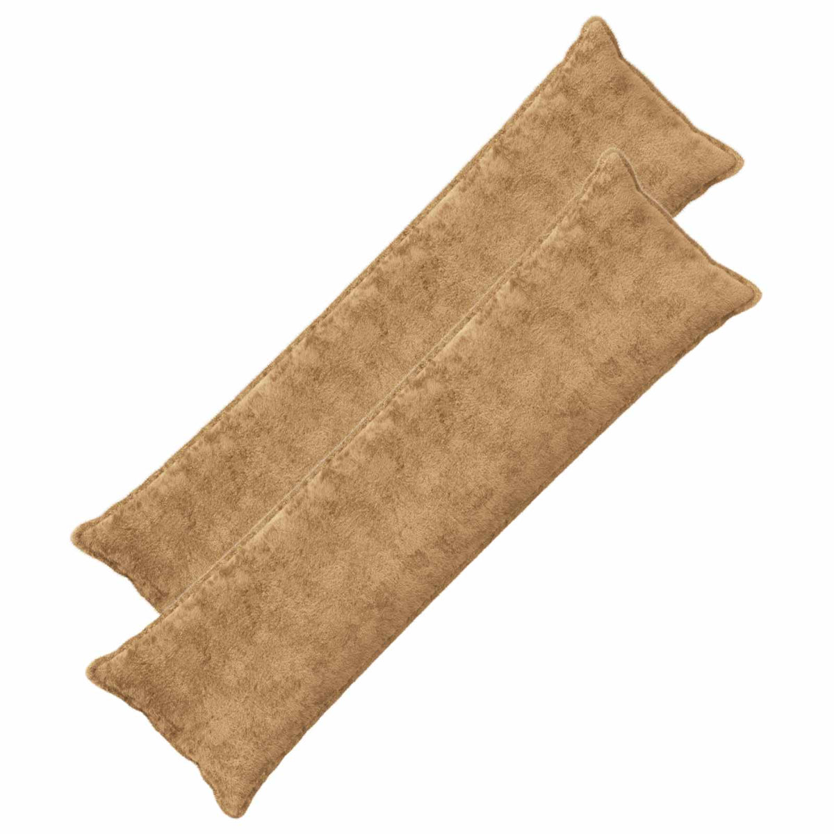Cushion Cover 2 pcs HOUTEN Taupe 40 x 145 cm Faux Rabbit Fur