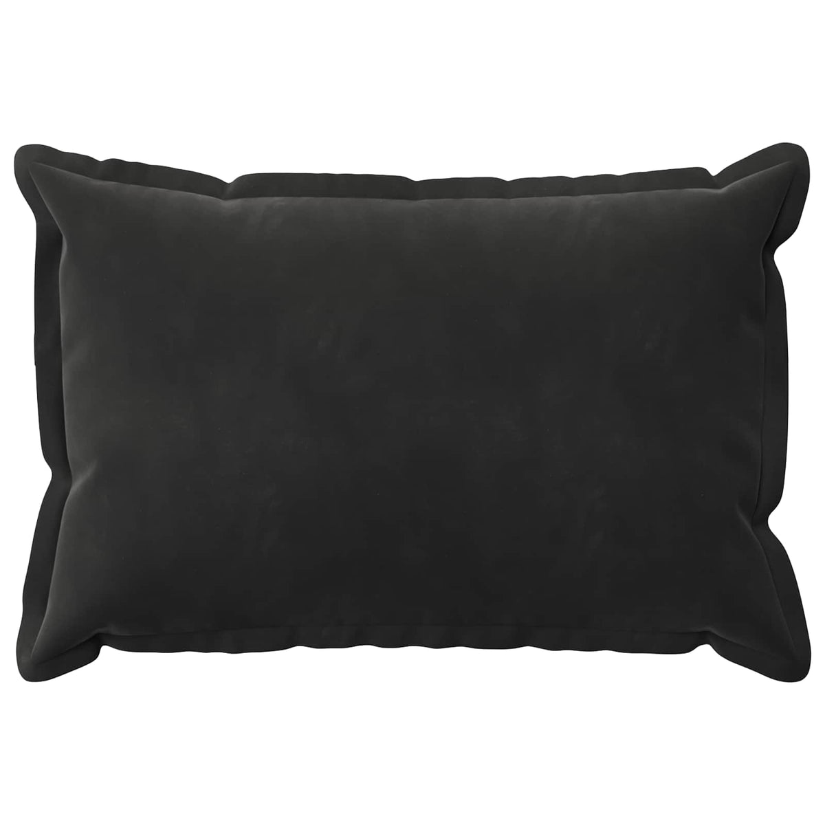 Cushion Cover 6 pcs HOUTEN Black 40 x 60 cm Velvet
