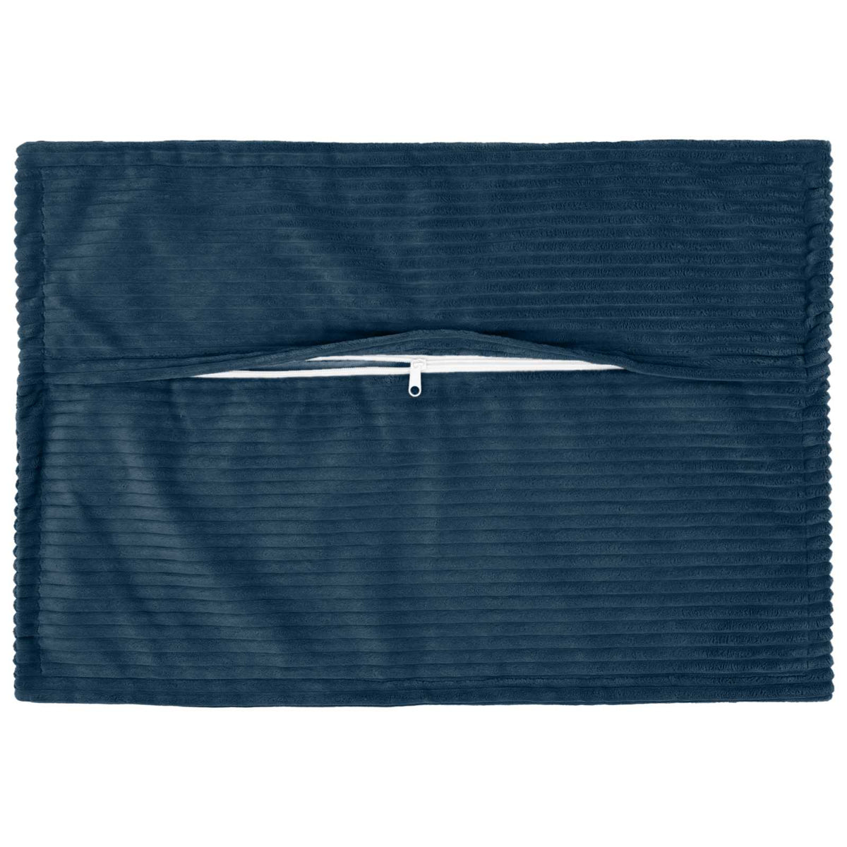 Cushion Cover 2 pcs HOUTEN Navy Blue 40 x 60 cm Corduroy