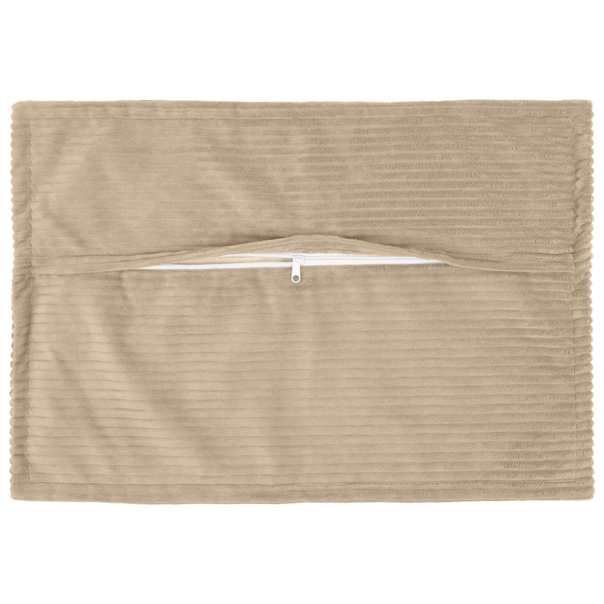 Cushion Cover 2 pcs HOUTEN Taupe 40 x 60 cm Corduroy