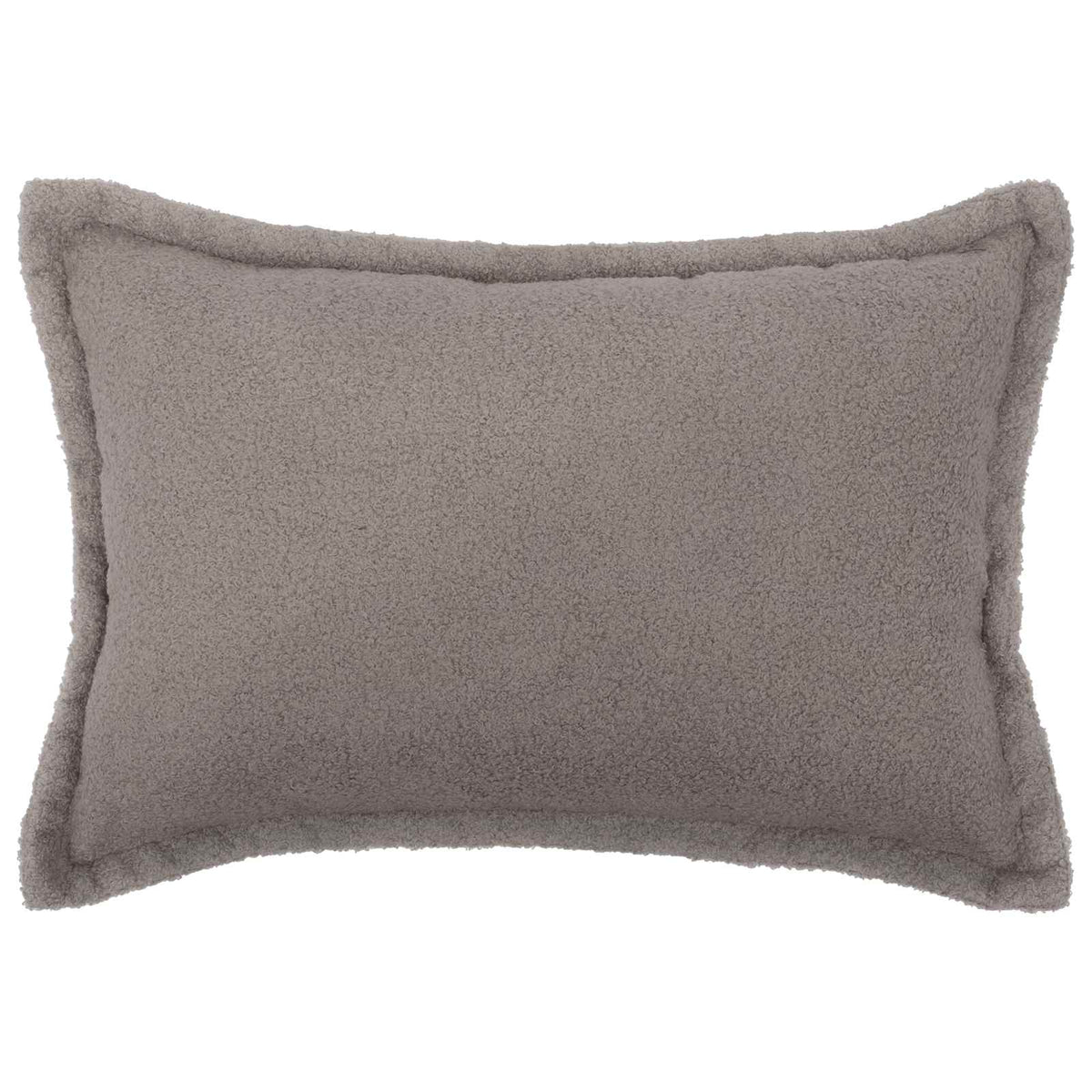 Cushion Cover 6 pcs HOUTEN Light Grey 40 x 60 cm Bouclé
