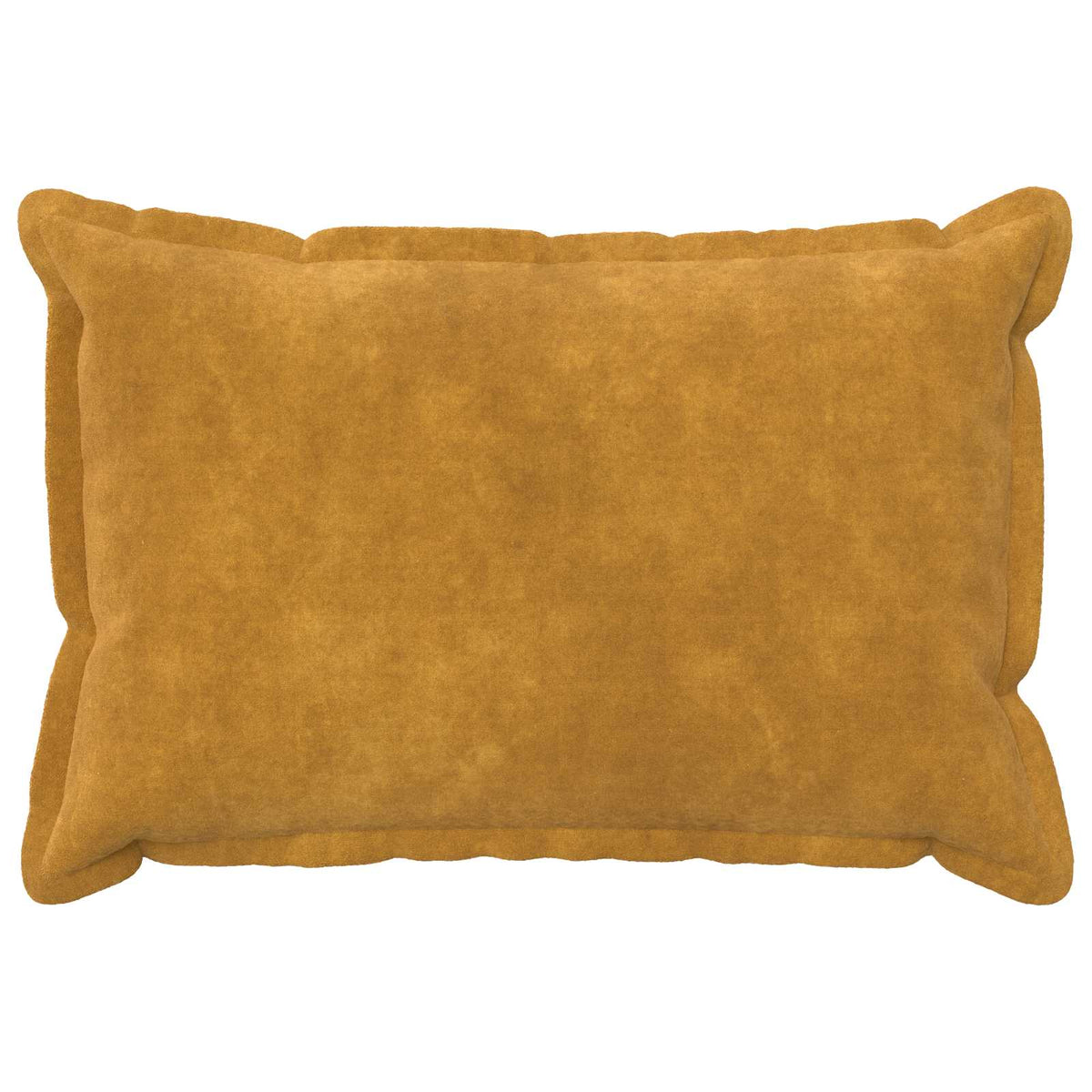 Cushion Cover 2 pcs HOUTEN Yellow 40 x 60 cm Microfiber Fleece