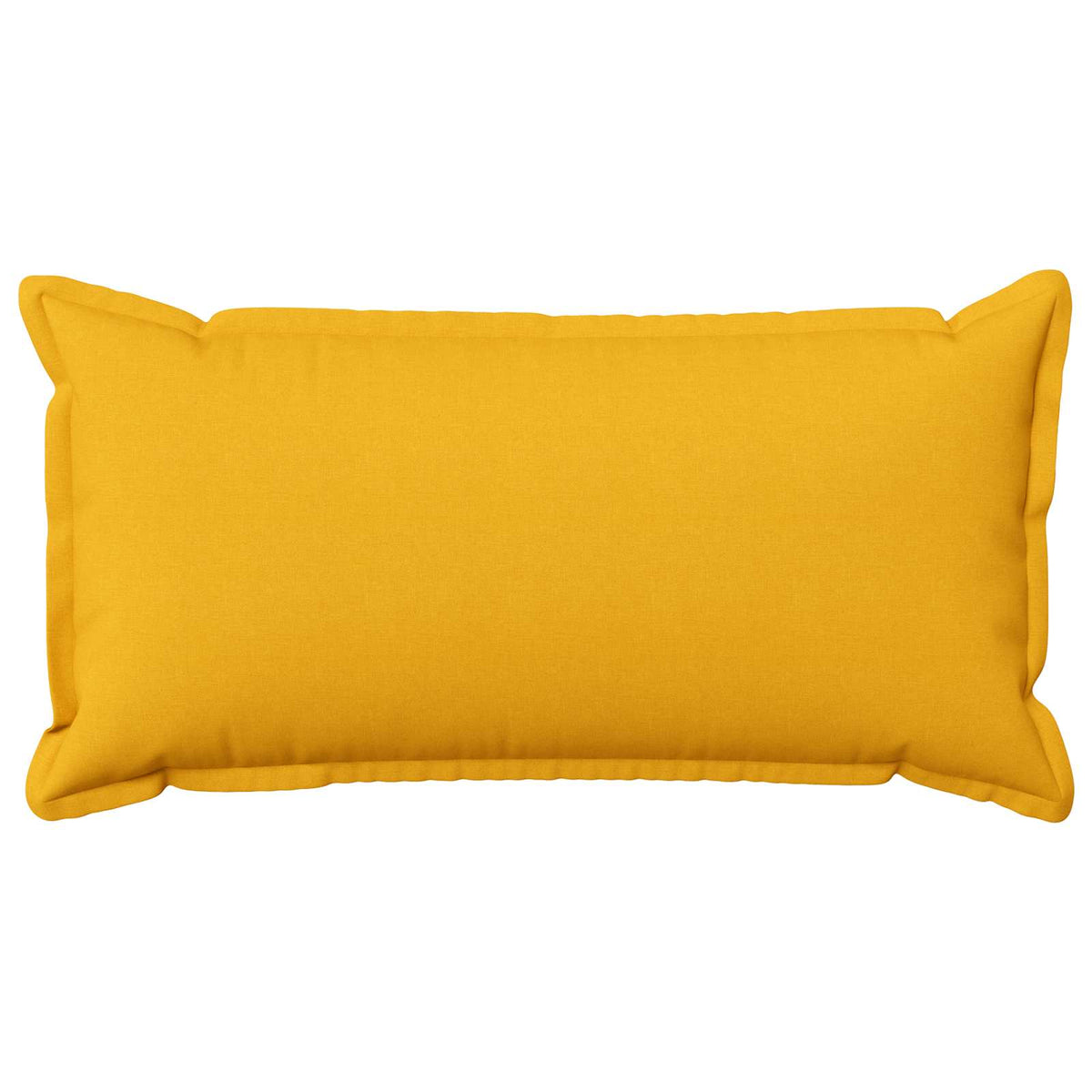 Cushion Cover 2 pcs HOUTEN Light Yellow 40 x 70 cm Faux Linen
