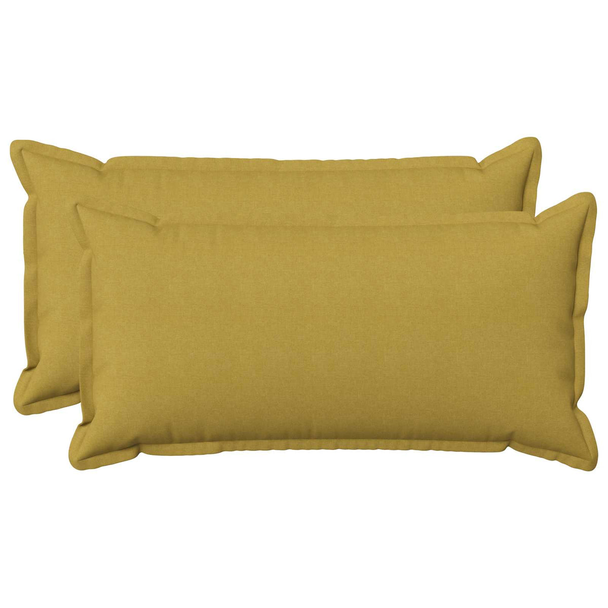 Cushion Cover 2 pcs HOUTEN Light Green 40 x 70 cm Faux Linen
