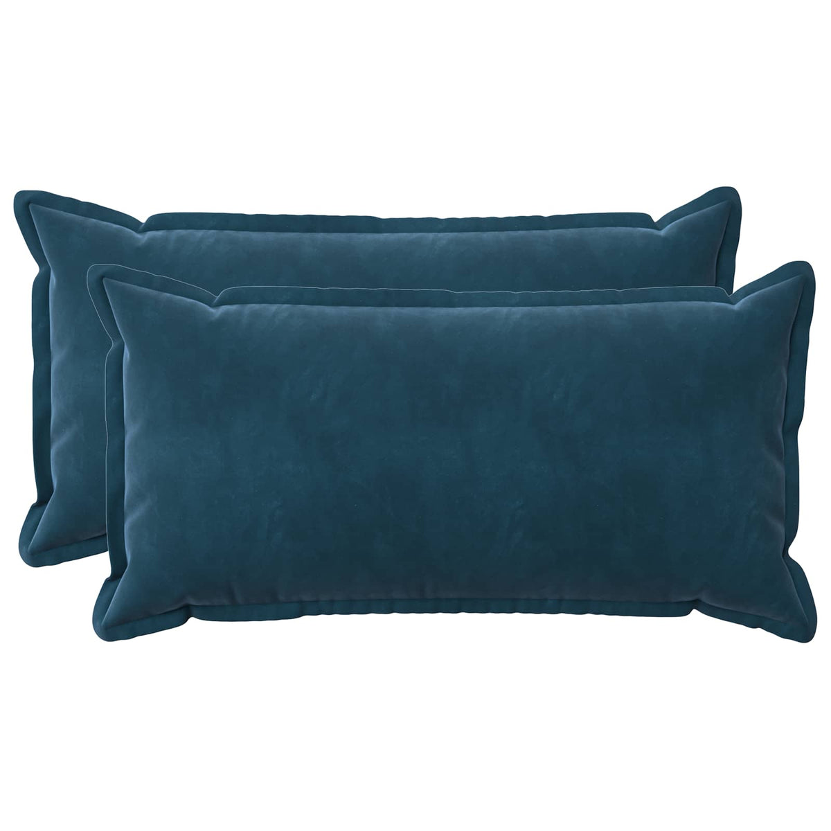 Cushion Cover 2 pcs HOUTEN Blue 40 x 70 cm Velvet