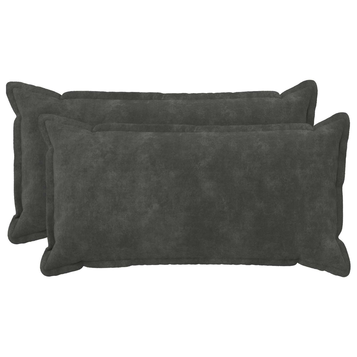 Cushion Cover 2 pcs HOUTEN Anthracite 40 x 70 cm