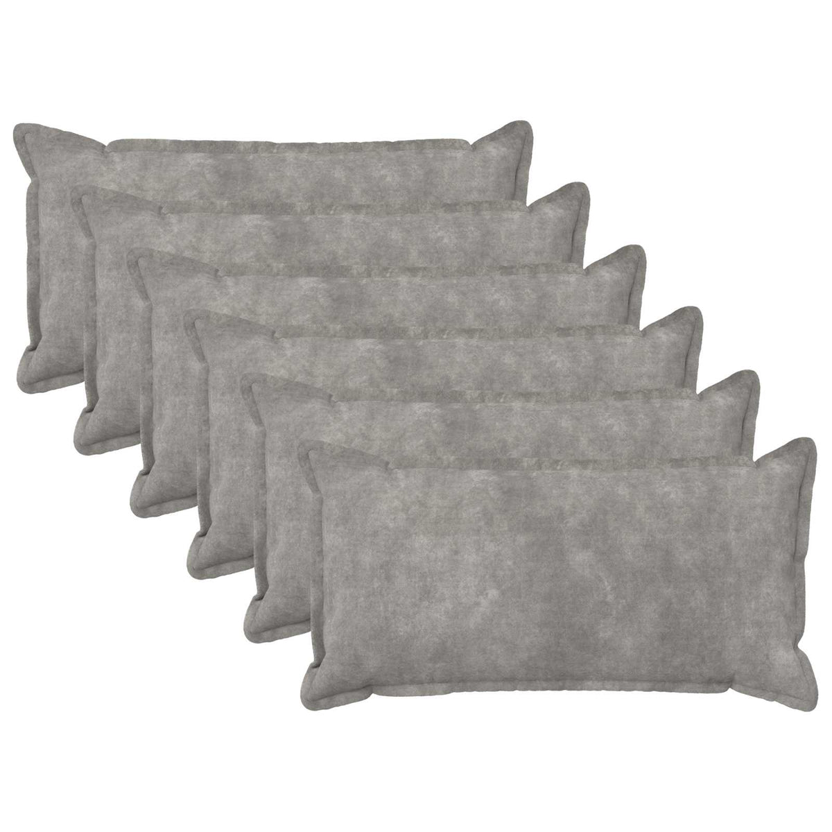 Cushion Cover 6 pcs HOUTEN Light Grey 40 x 70 cm