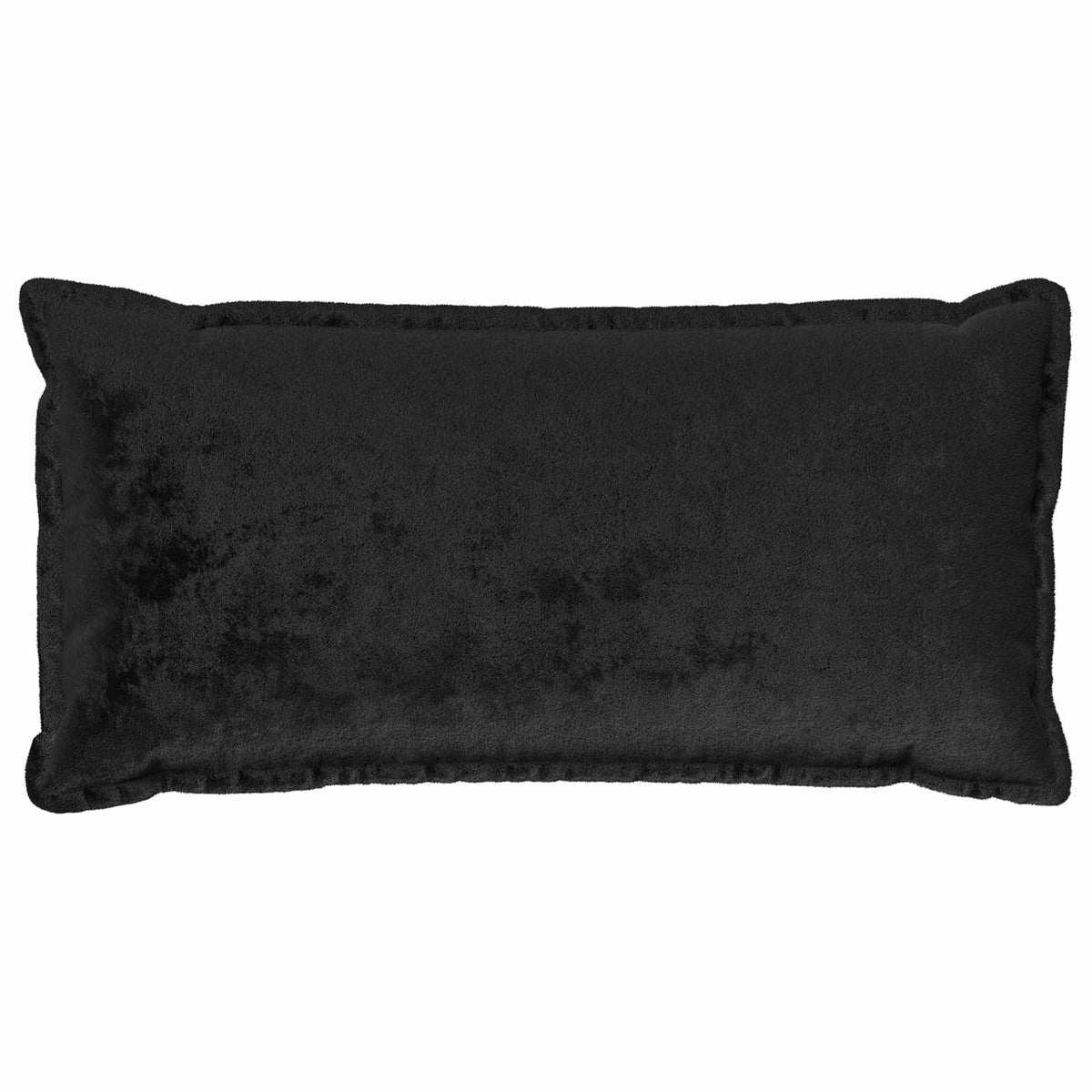 Cushion Cover 2 pcs HOUTEN Black 40 x 70 cm Flannel