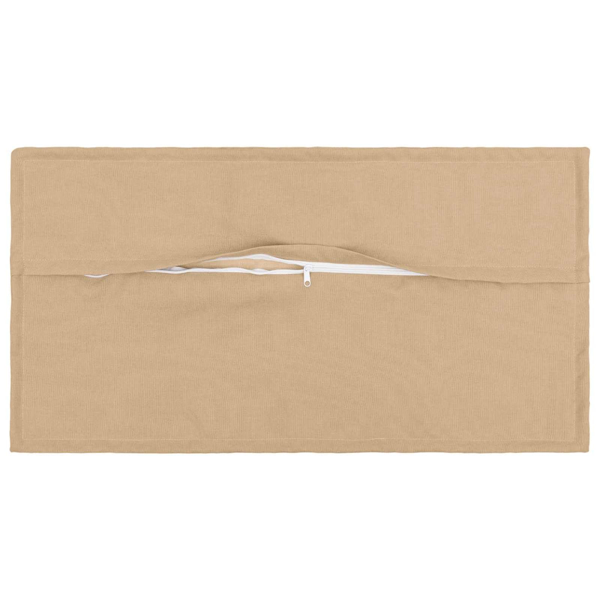 Cushion Cover 6 pcs HOUTEN Cream 40 x 80 cm Faux Linen