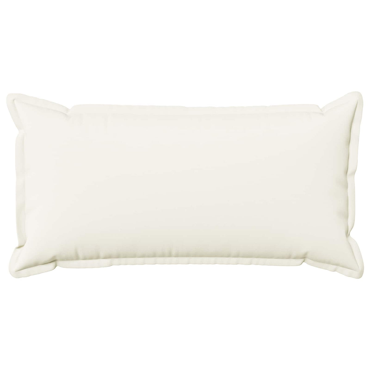 Cushion Cover 6 pcs HOUTEN White 40 x 80 cm Faux Linen