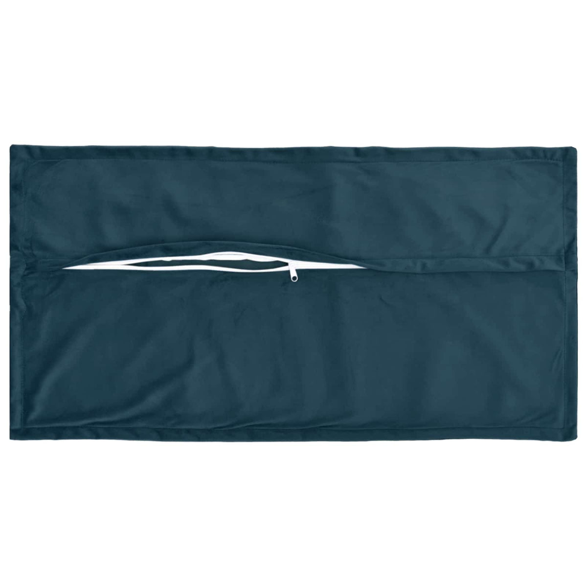 Cushion Cover 2 pcs HOUTEN Blue 40 x 80 cm Velvet