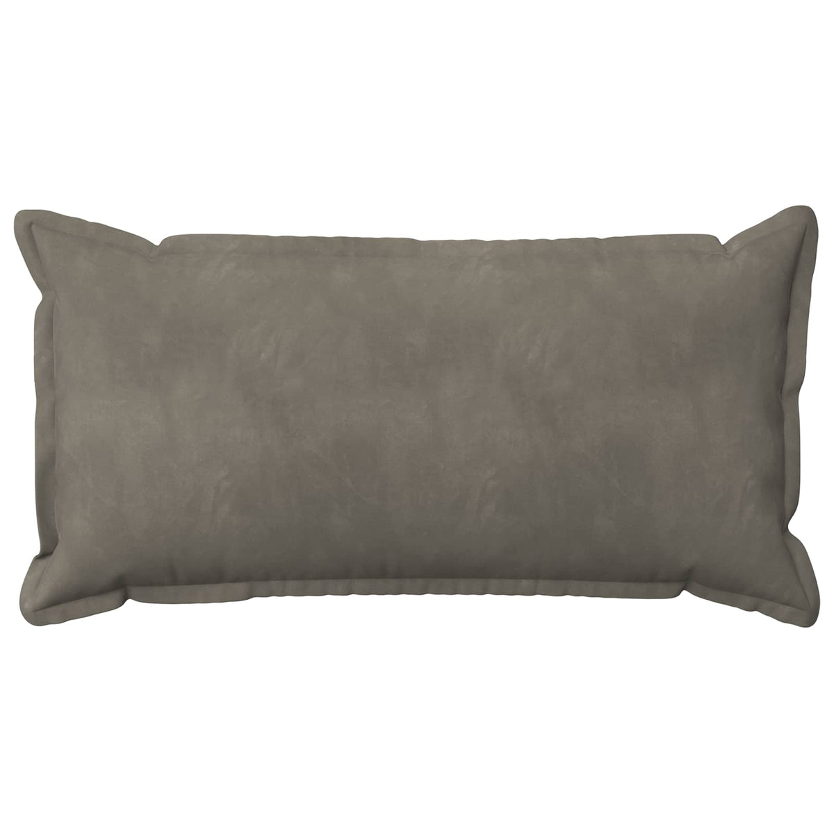 Cushion Cover 12 pcs HOUTEN Light Grey 40 x 80 cm Velvet