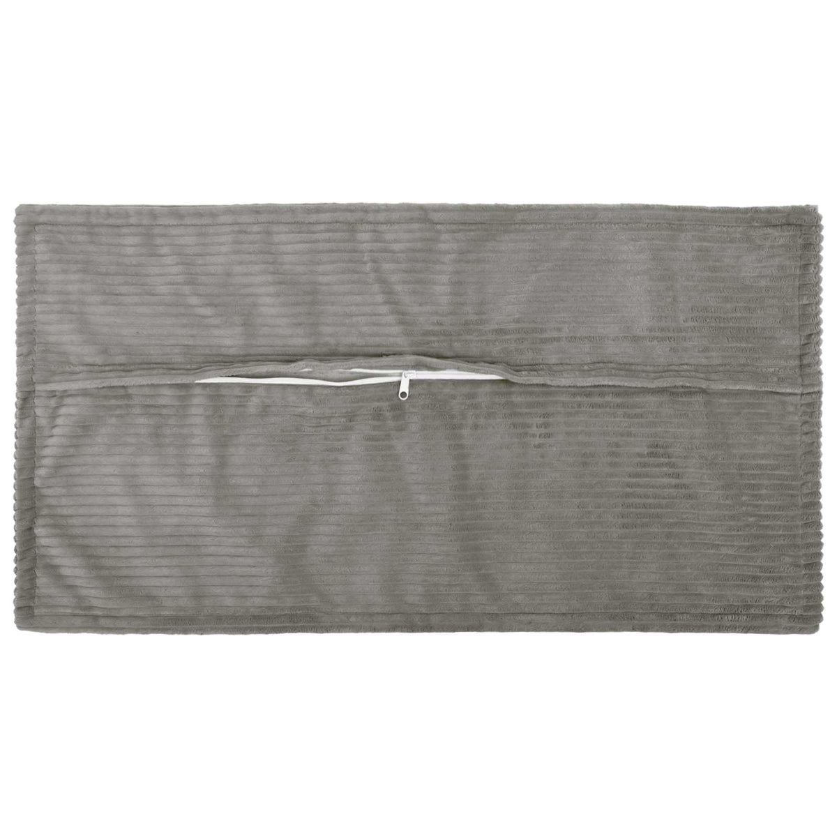Cushion Cover 6 pcs HOUTEN Light Grey 40 x 80 cm Corduroy