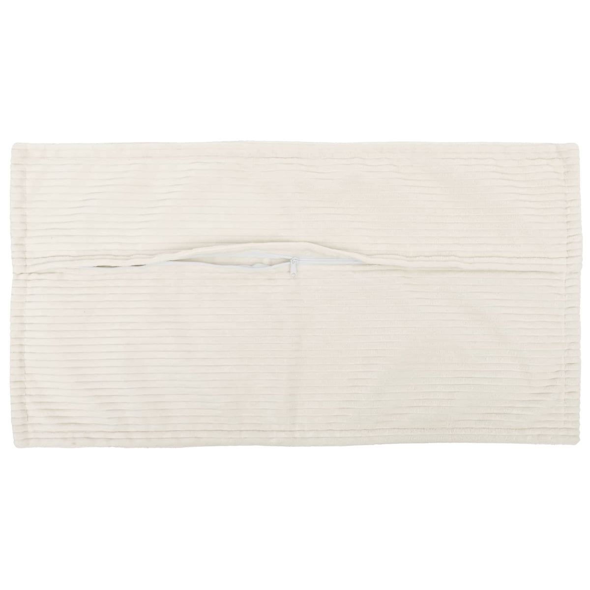 Cushion Cover 12 pcs HOUTEN Cream 40 x 80 cm Corduroy