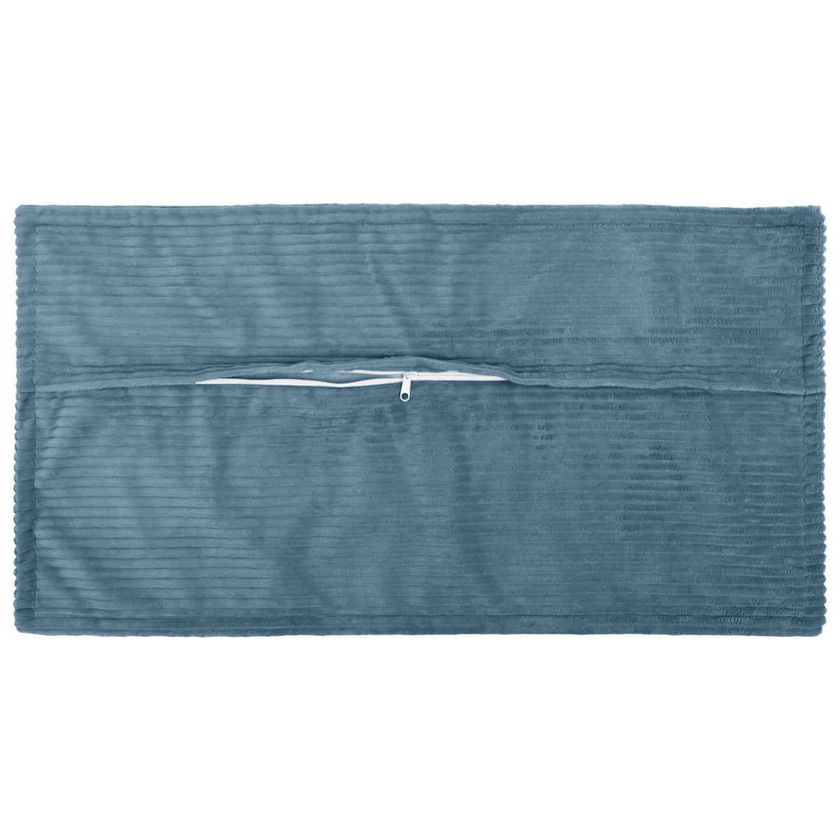 Cushion Cover 2 pcs HOUTEN Blue 40 x 80 cm Corduroy