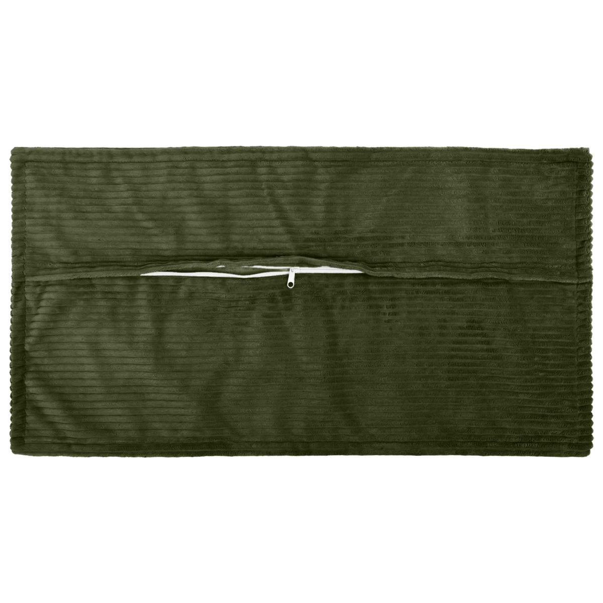 Cushion Cover 6 pcs HOUTEN Green 40 x 80 cm Corduroy