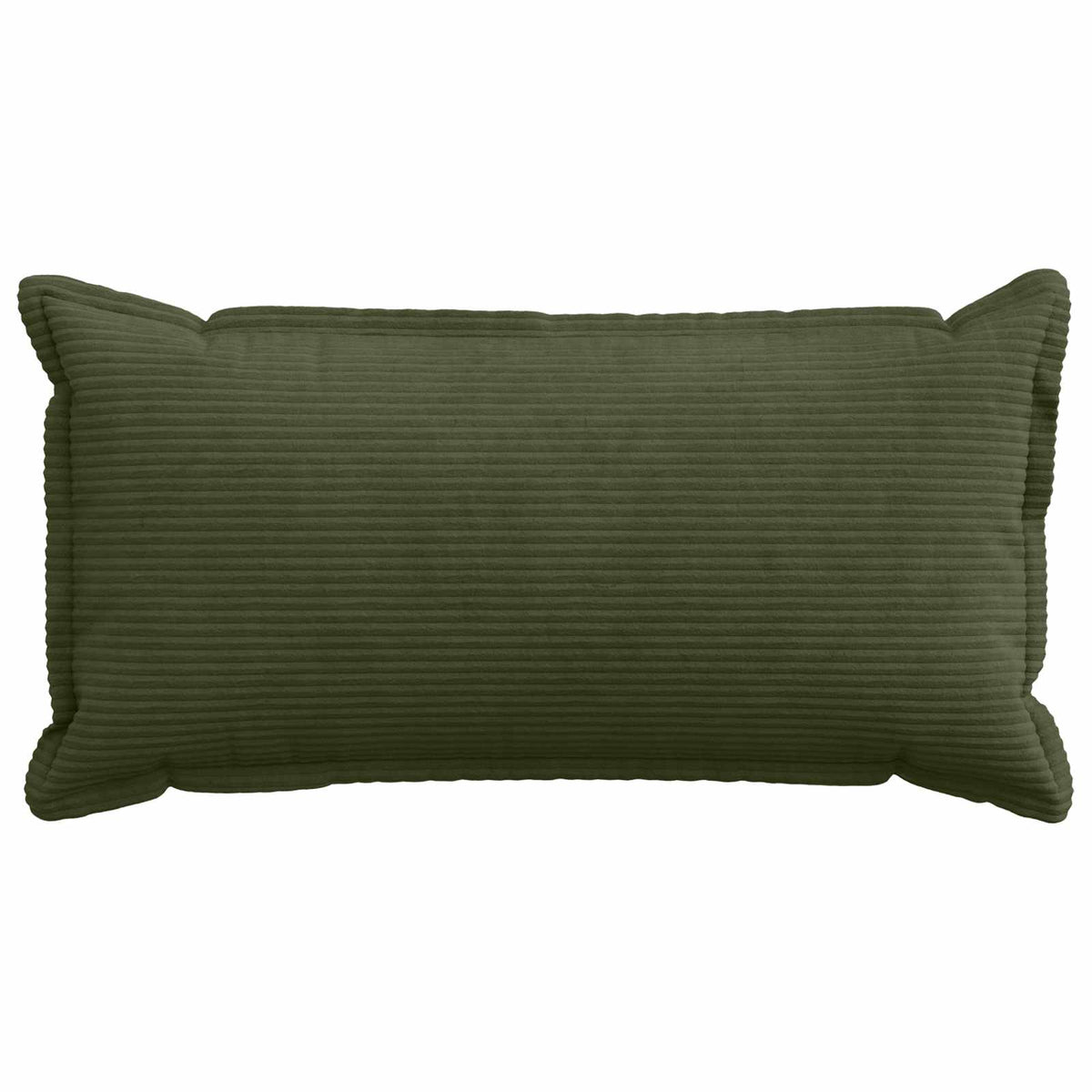 Cushion Cover 12 pcs HOUTEN Green 40 x 80 cm Corduroy