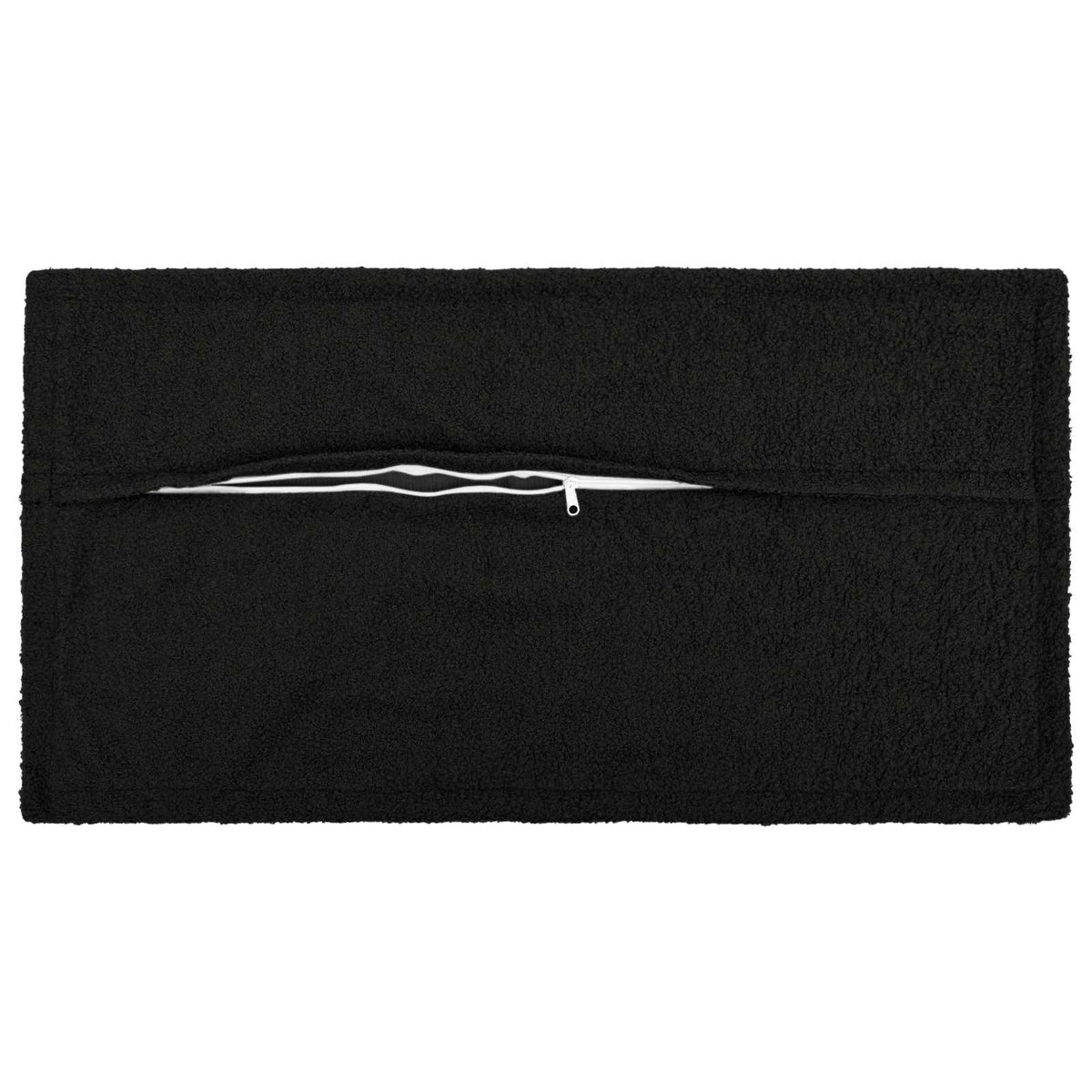Cushion Cover 6 pcs HOUTEN Black 40 x 80 cm Bouclé