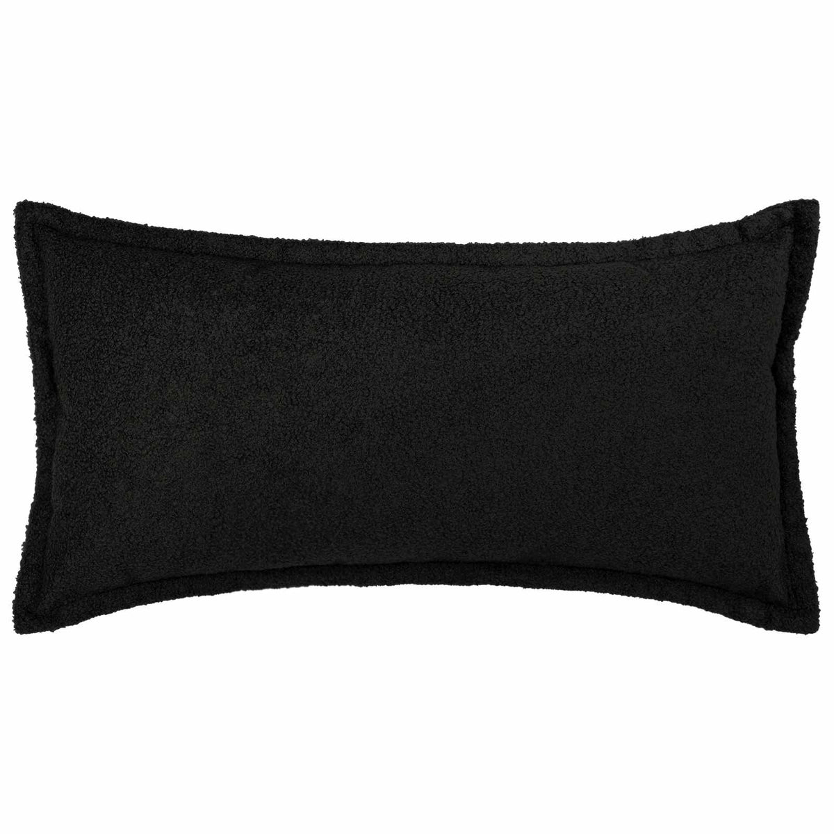 Cushion Cover 12 pcs HOUTEN Black 40 x 80 cm Bouclé