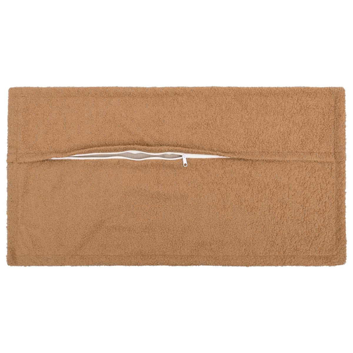 Cushion Cover 12 pcs HOUTEN Beige 40 x 80 cm Bouclé