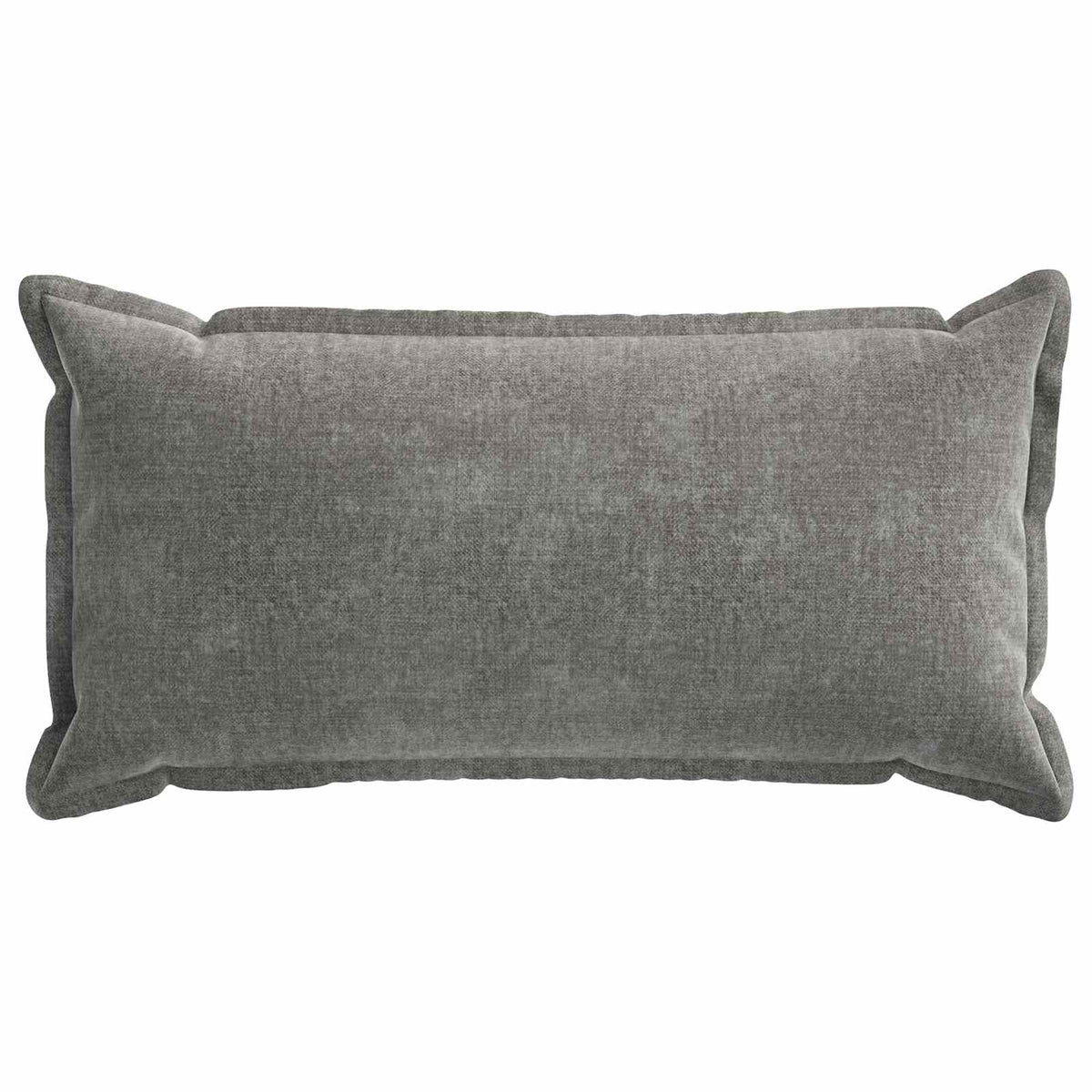 Cushion Cover 6 pcs HOUTEN Dark Grey 40 x 80 cm Chenille Fabric