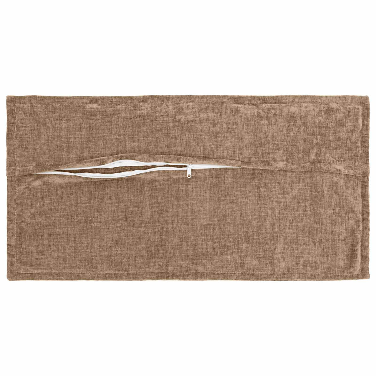 Cushion Cover 6 pcs HOUTEN Brown 40 x 80 cm Chenille Fabric