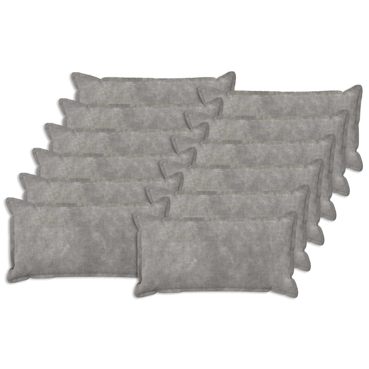 Cushion Cover 12 pcs HOUTEN Light Grey 40 x 80 cm