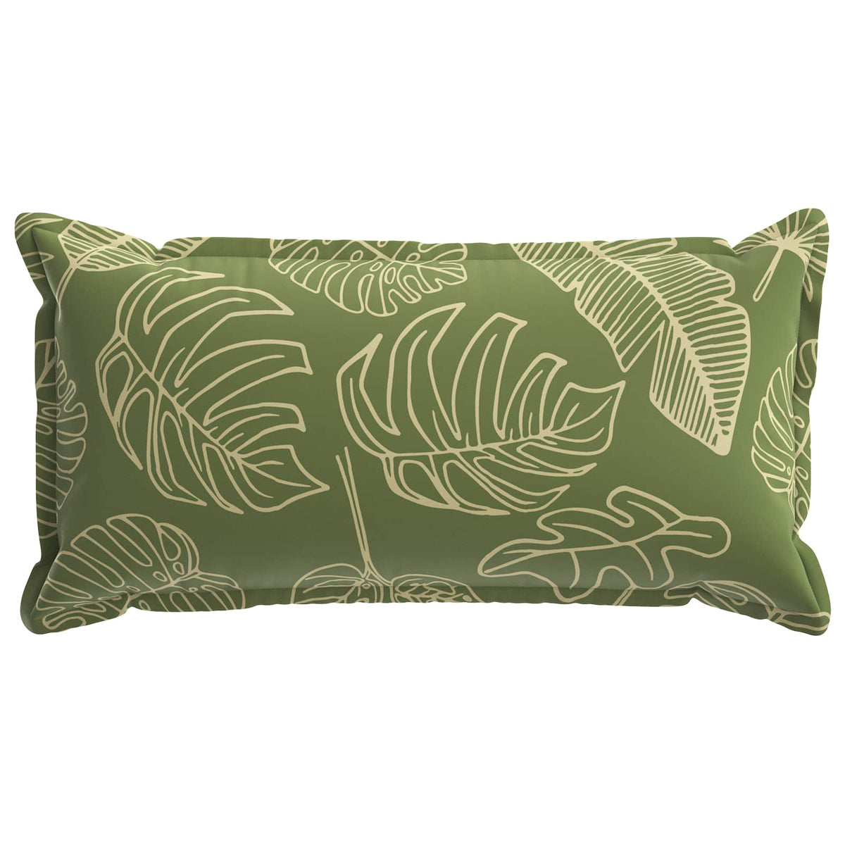 Cushion Cover 6 pcs HOUTEN Leaf Design 40 x 80 cm Polyester