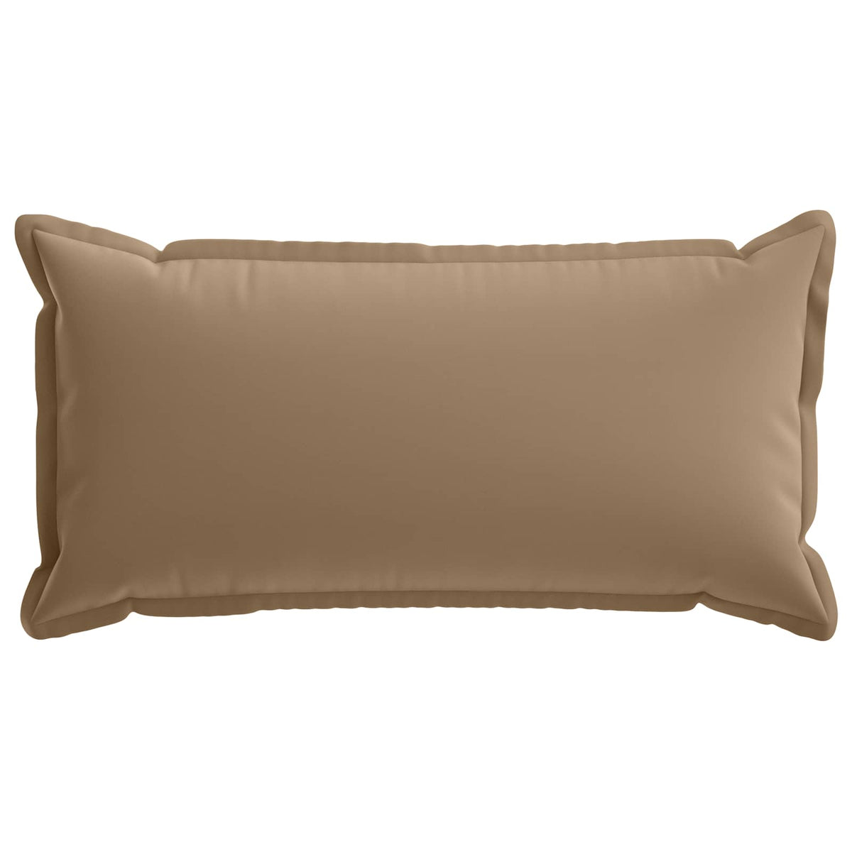 Cushion Cover 2 pcs HOUTEN Taupe 40 x 80 cm Polyester