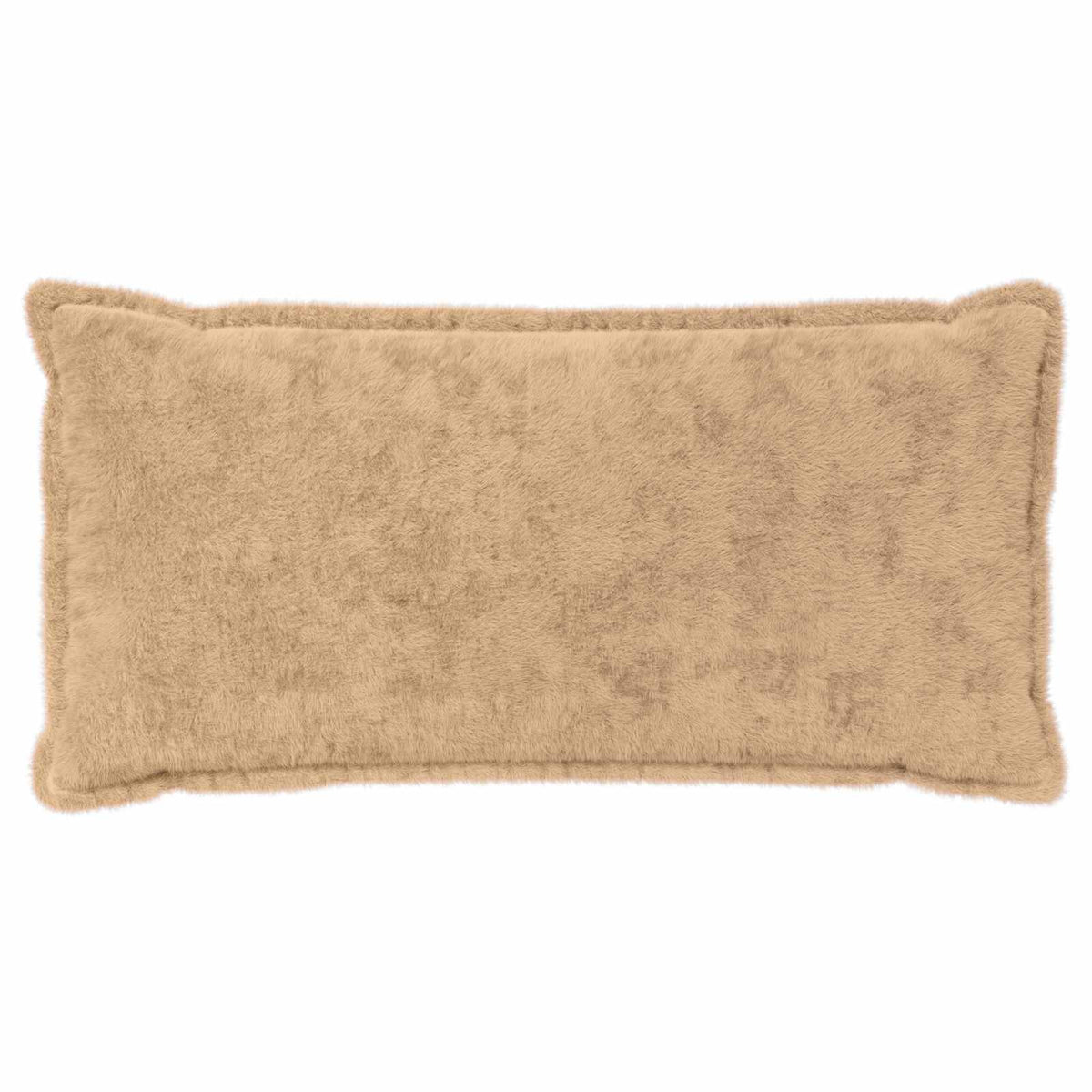 Cushion Cover 6 pcs HOUTEN Cream 40 x 80 cm Faux Rabbit Fur