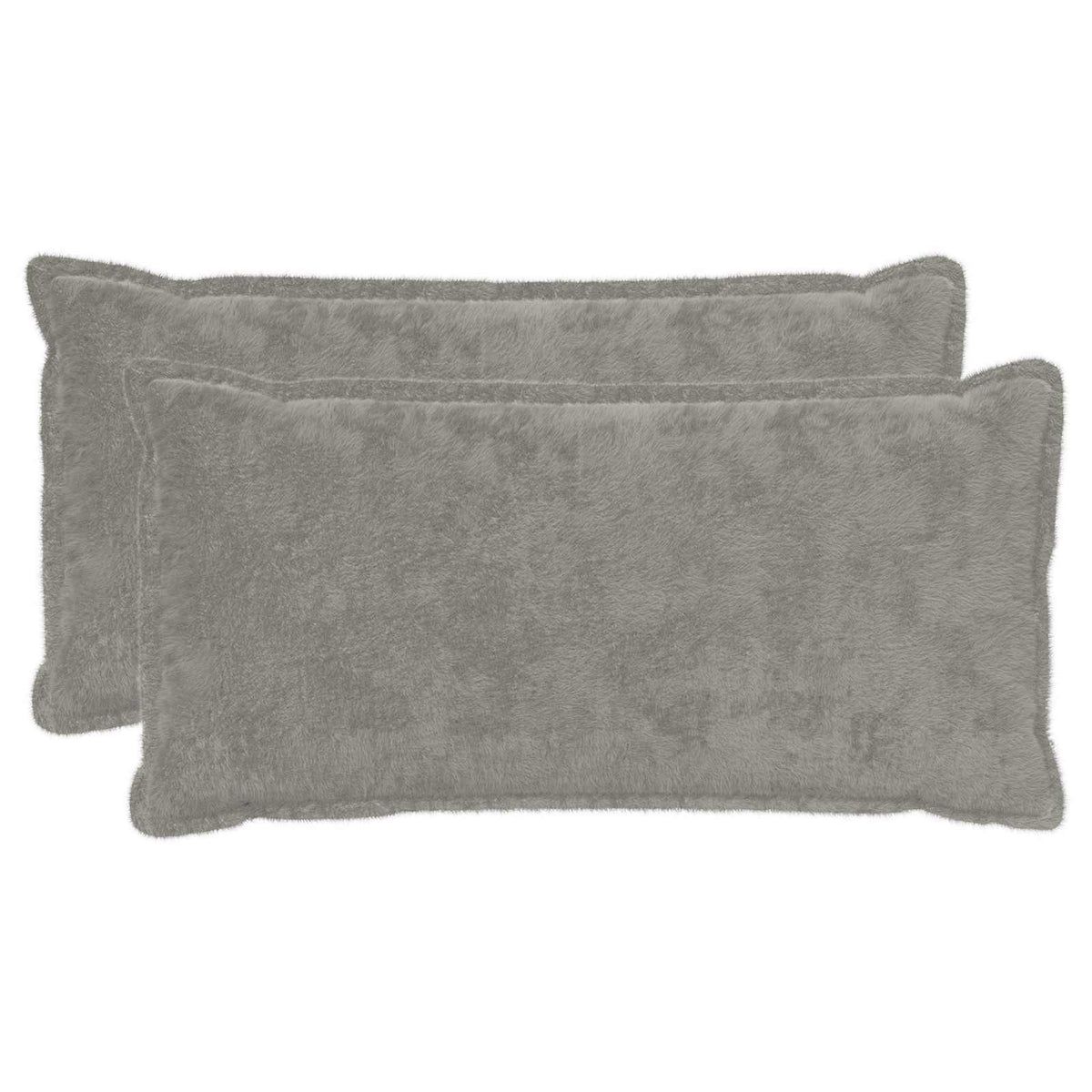 Cushion Cover 2 pcs HOUTEN Light Grey 40 x 80 cm