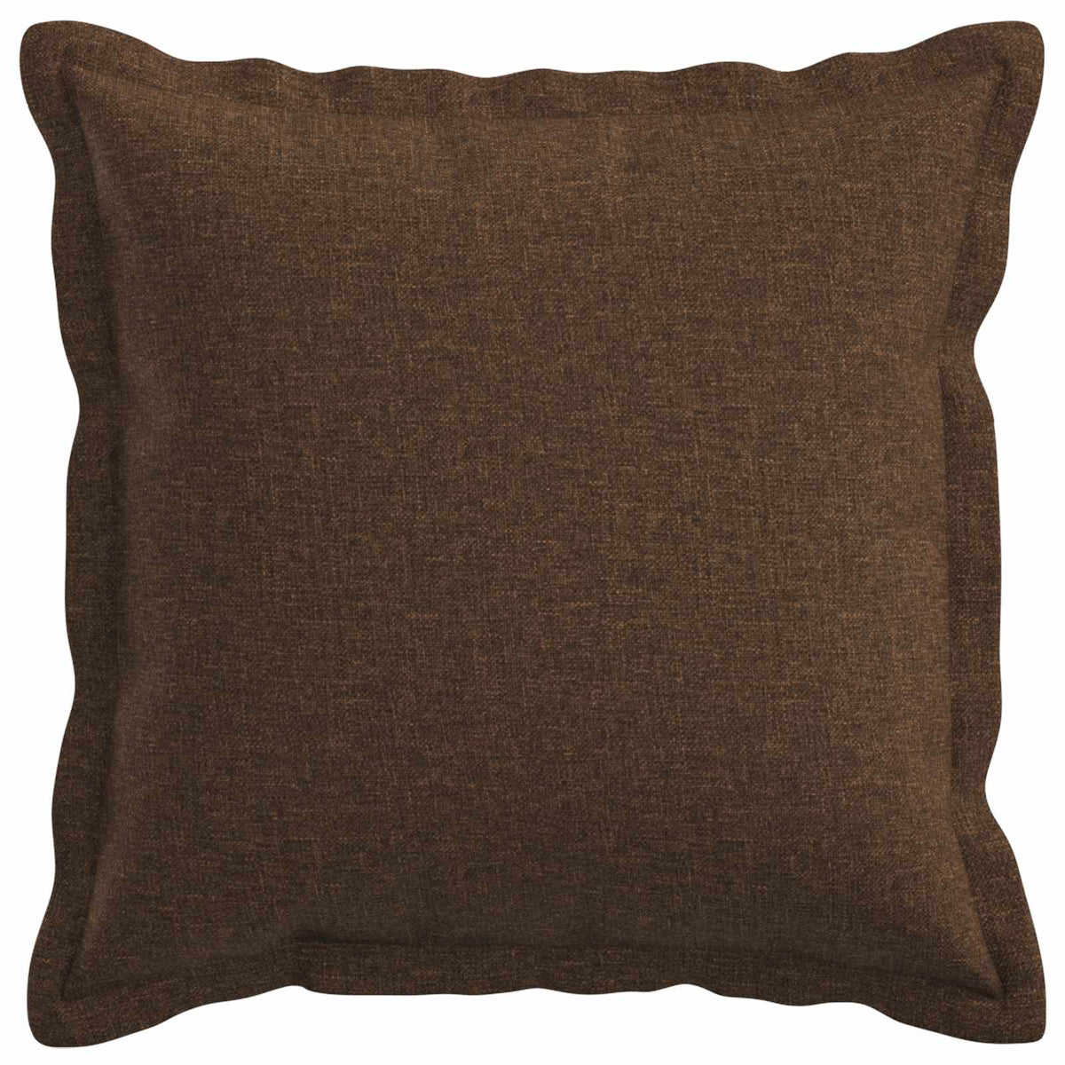 Cushion Cover 6 pcs HOUTEN Brown 45 x 45 cm Faux Linen