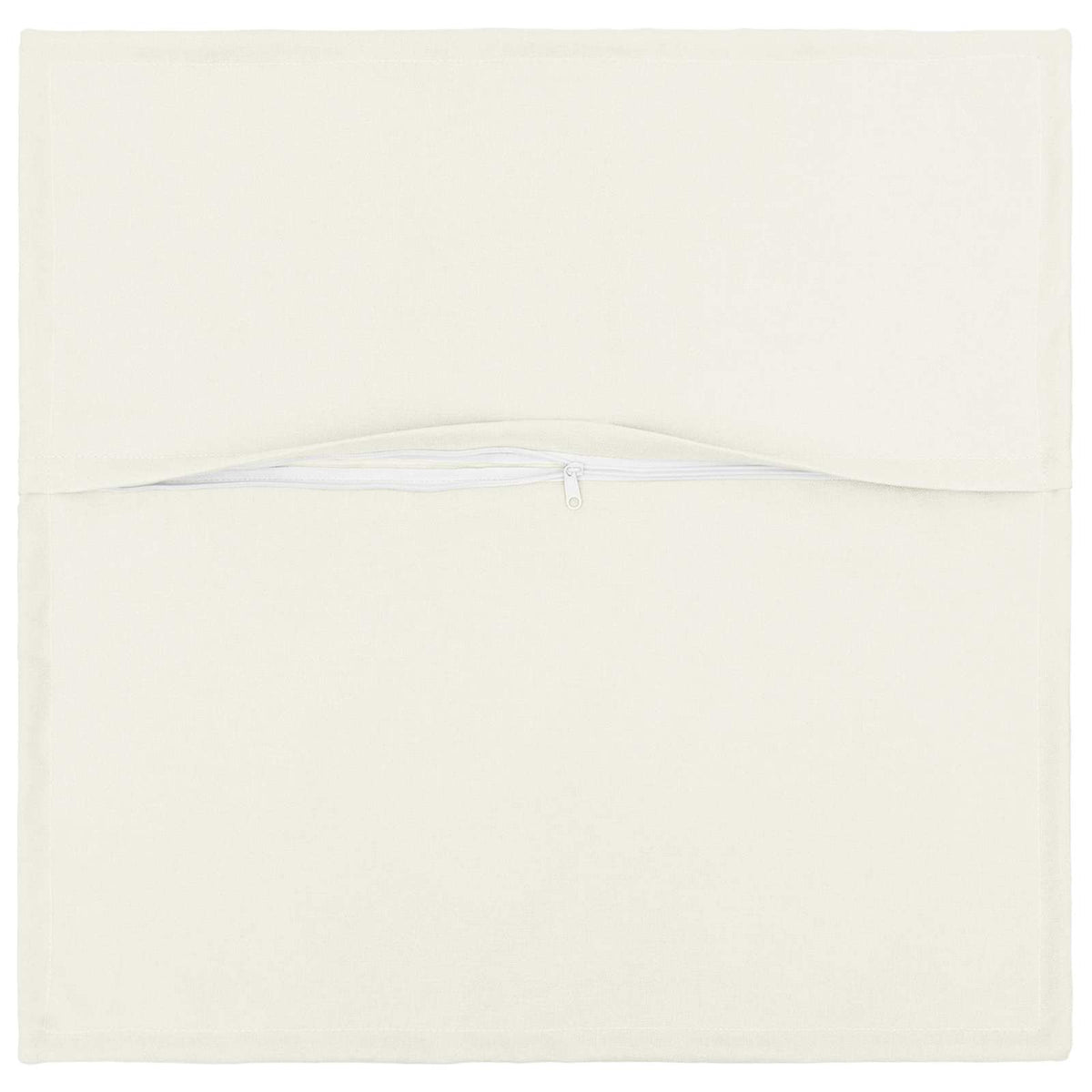 Cushion Cover 6 pcs HOUTEN White 45 x 45 cm Faux Linen