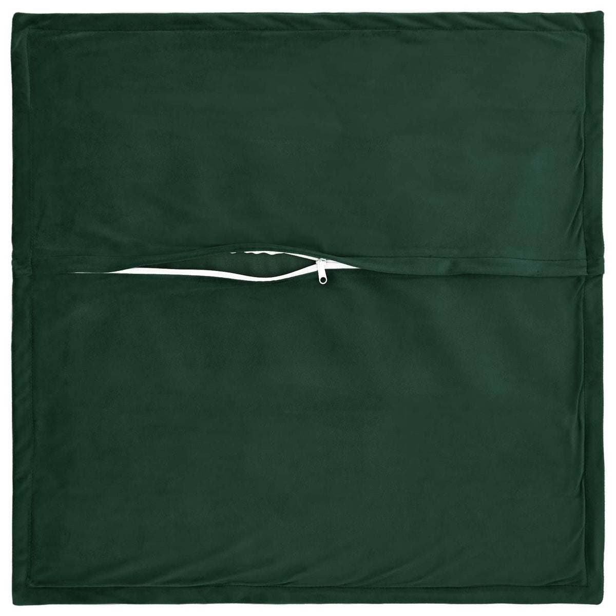 Cushion Cover 6 pcs HOUTEN Dark Green 45 x 45 cm Velvet