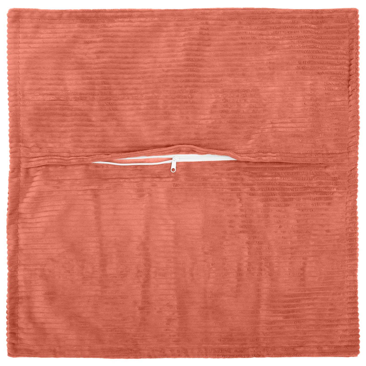 Cushion Cover 2 pcs HOUTEN Red Orange 45 x 45 cm Corduroy