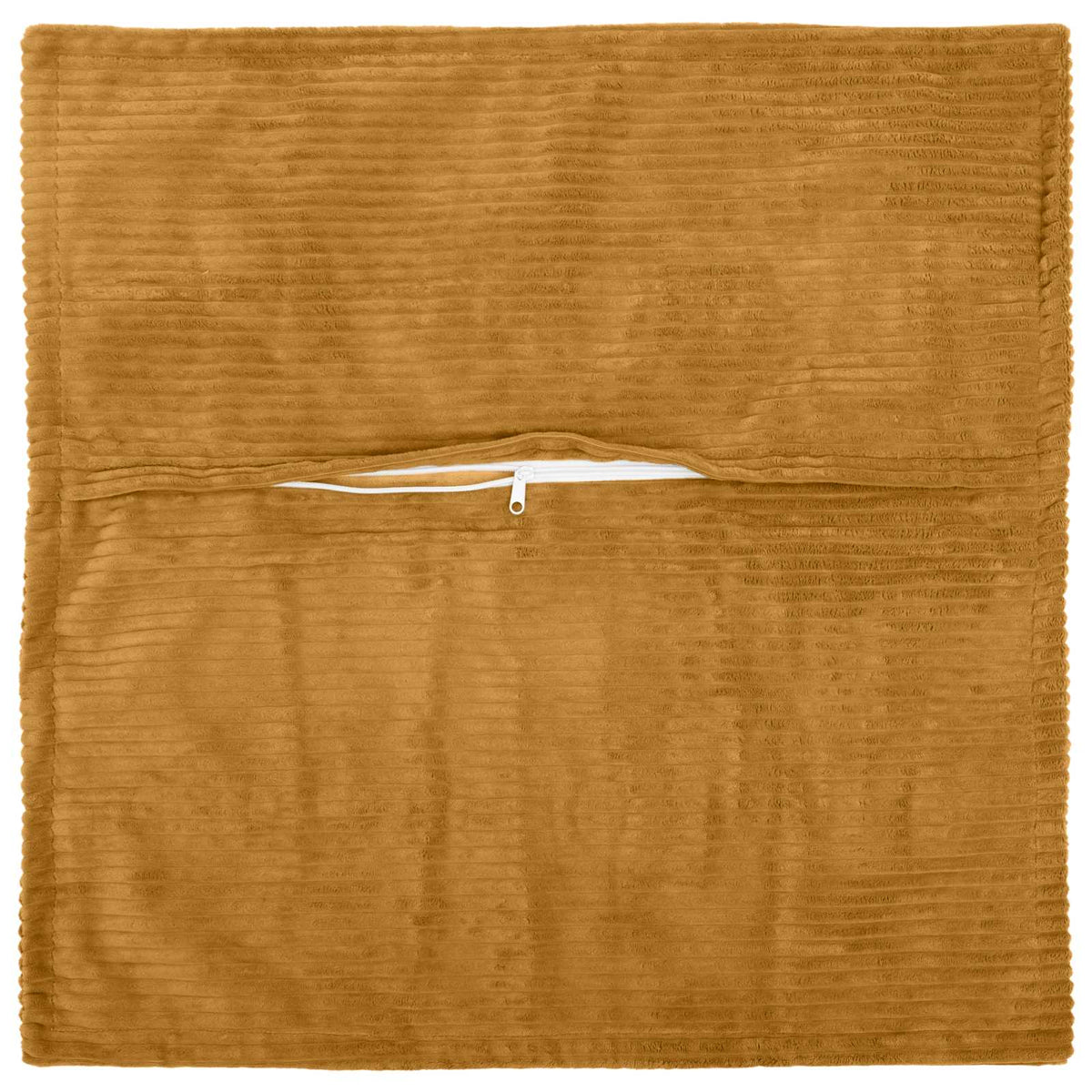 Cushion Cover 2 pcs HOUTEN Yellow 45 x 45 cm Corduroy