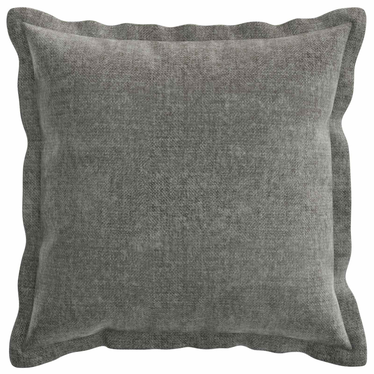 Cushion Cover 2 pcs HOUTEN Dark Grey 45 x 45 cm Chenille Fabric