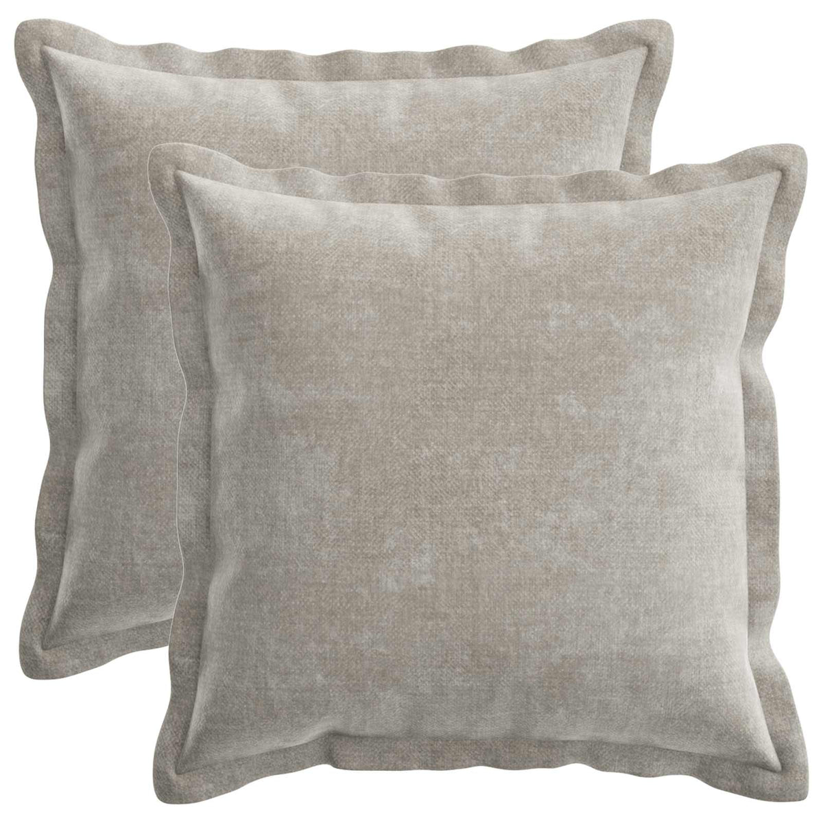 Cushion Cover 2 pcs HOUTEN Light Grey 45 x 45 cm