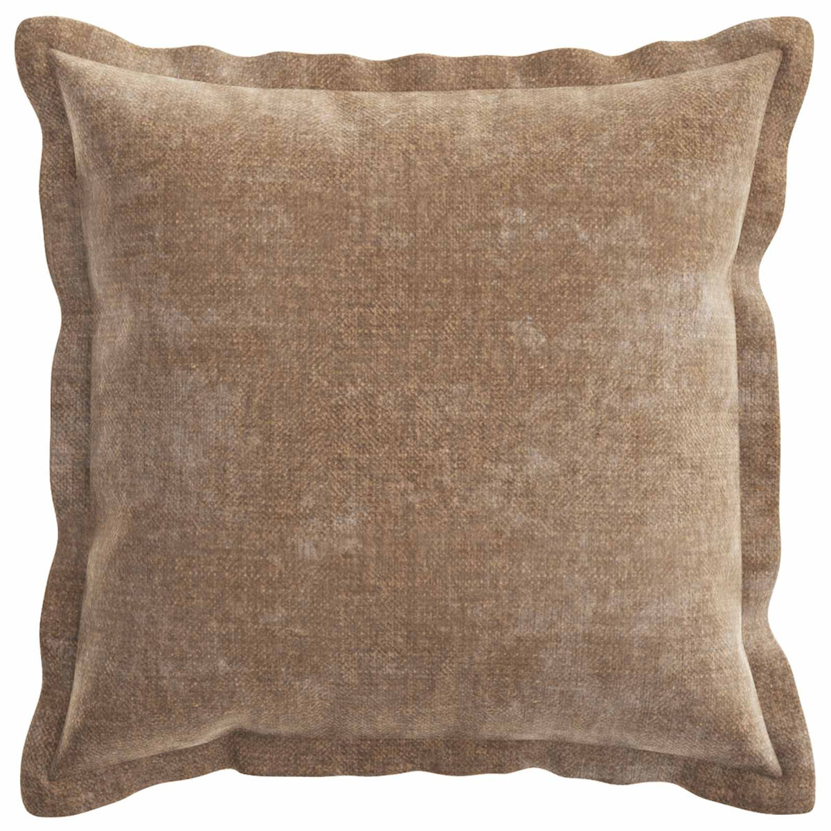 Cushion Cover 6 pcs HOUTEN Brown 45 x 45 cm Chenille Fabric