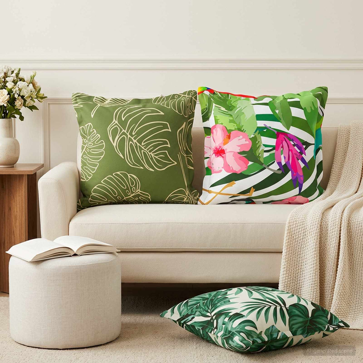Cushion with Pillow HOUTEN 12 pcs Multicolour Polyester