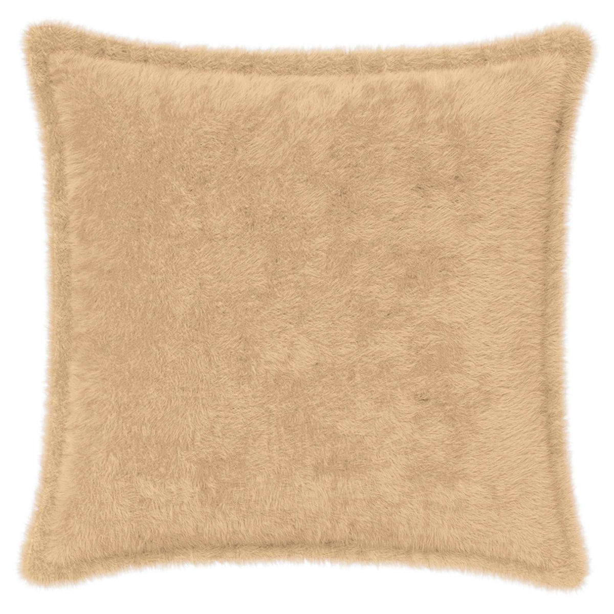 Cushion Cover 12 pcs HOUTEN Cream 45 x 45 cm Faux Rabbit Fur